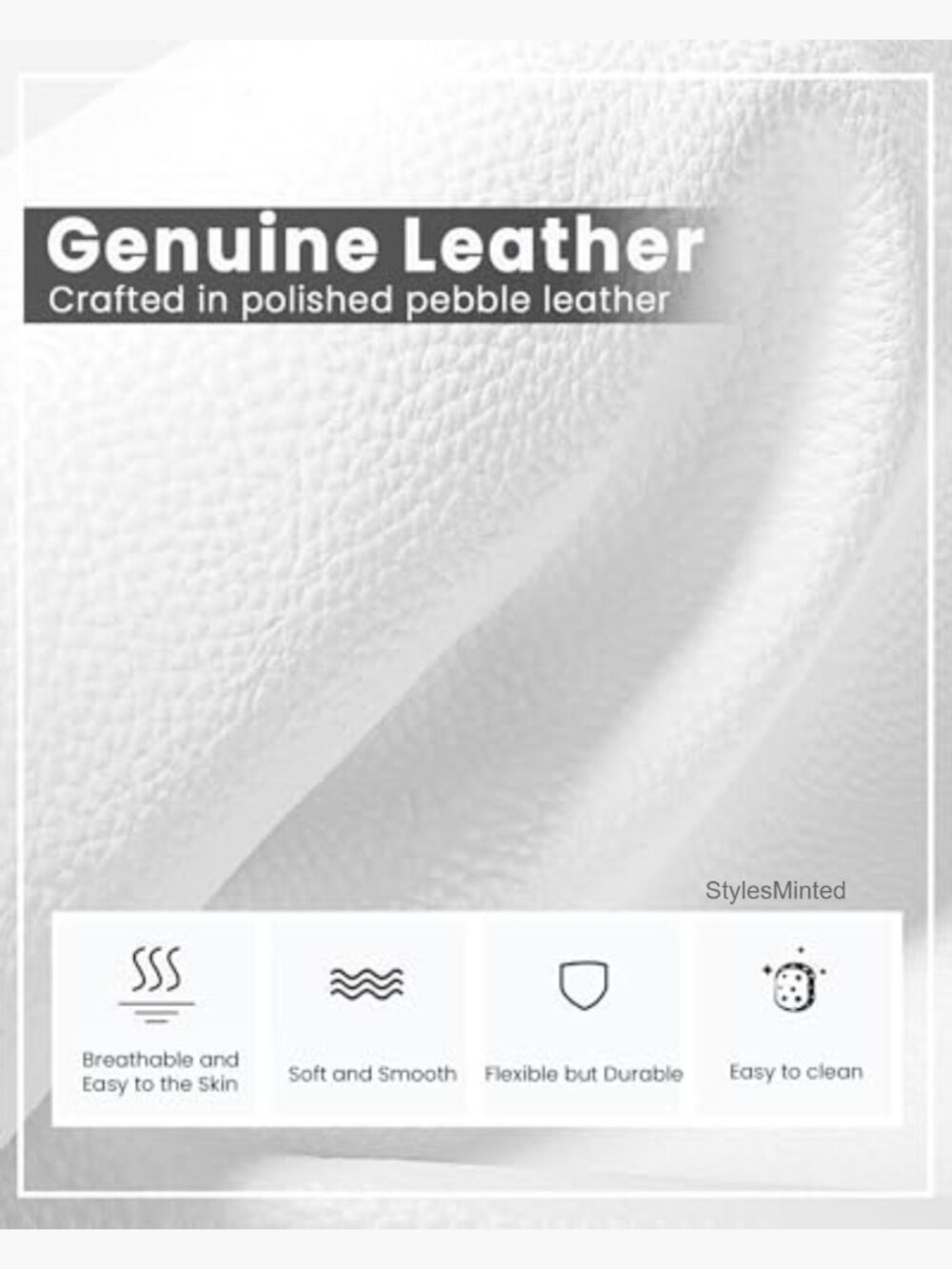 Small Genuine Leather Crossbody Bag with RFID Blocking, Zipper Pockets - Picture 5 of 7